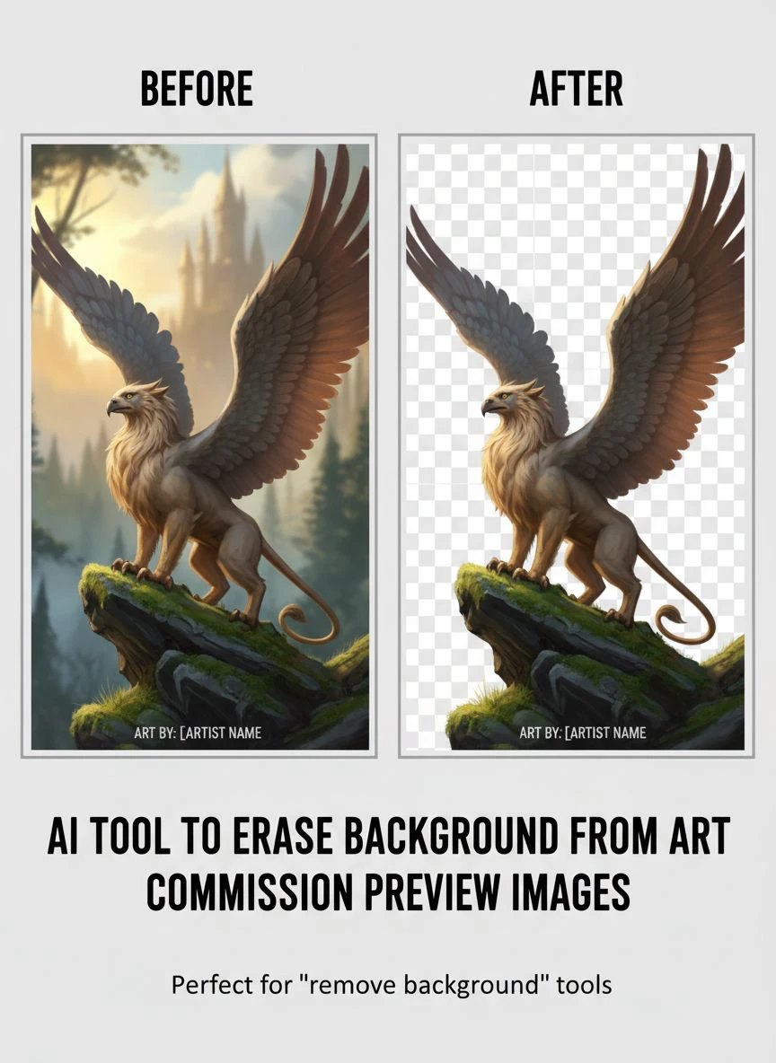 ai tool to erase background from art commission preview images - Professional Guide